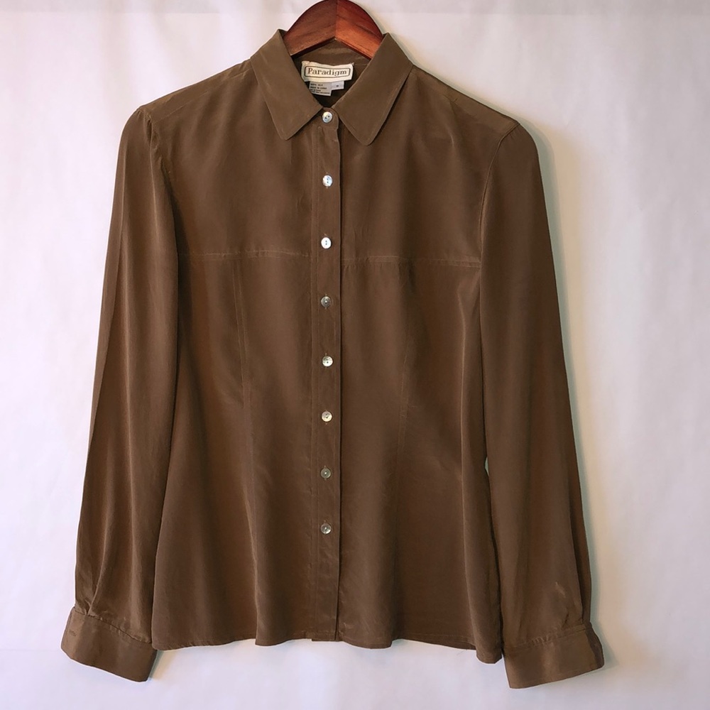 Vintage Paradigm 100% silk top sz 6